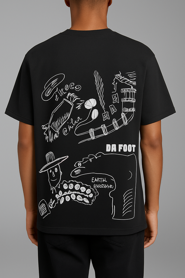 mismatchd black t shirt